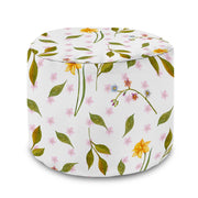 Round Pouf Footstool Spring Pattern-Oxford