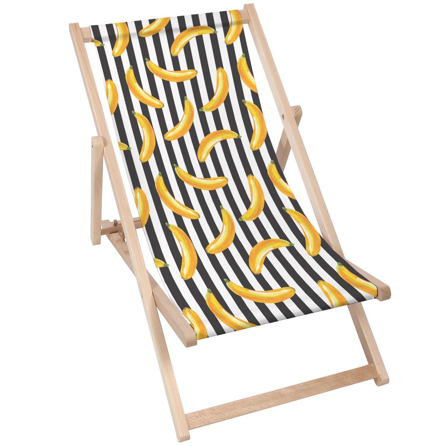 Stolik drewniany Banana Stripes-30x40 CM