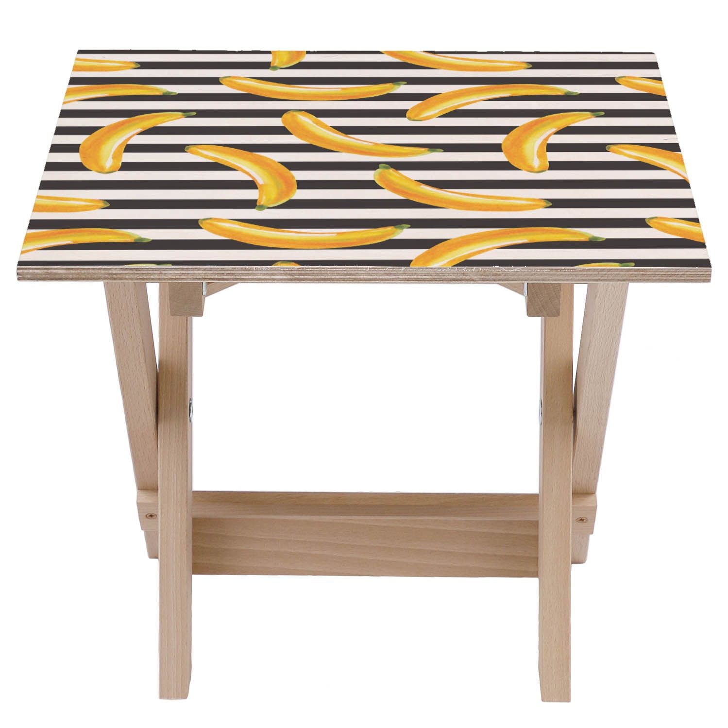 Stolik drewniany Banana Stripes-30x40 CM