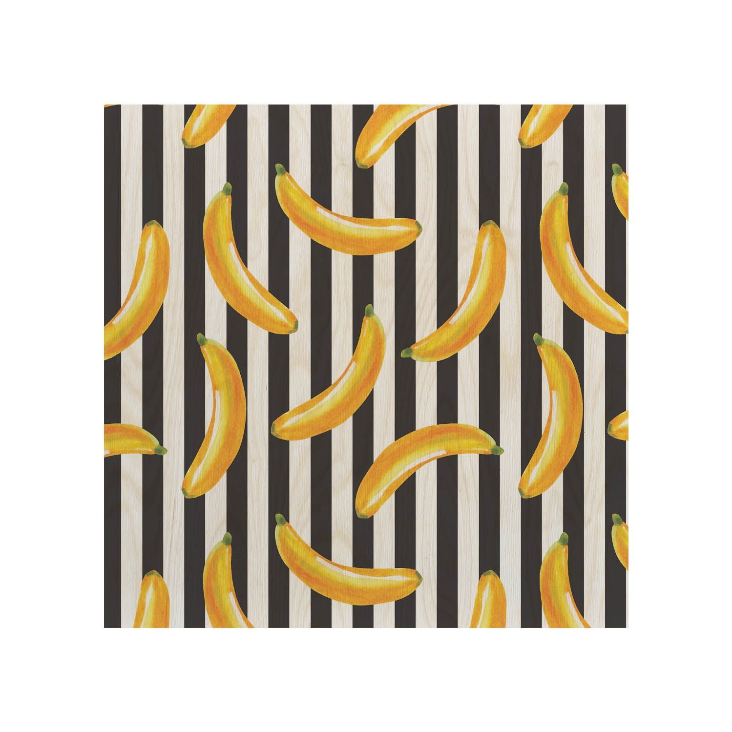 Stolik drewniany Banana Stripes-30x40 CM