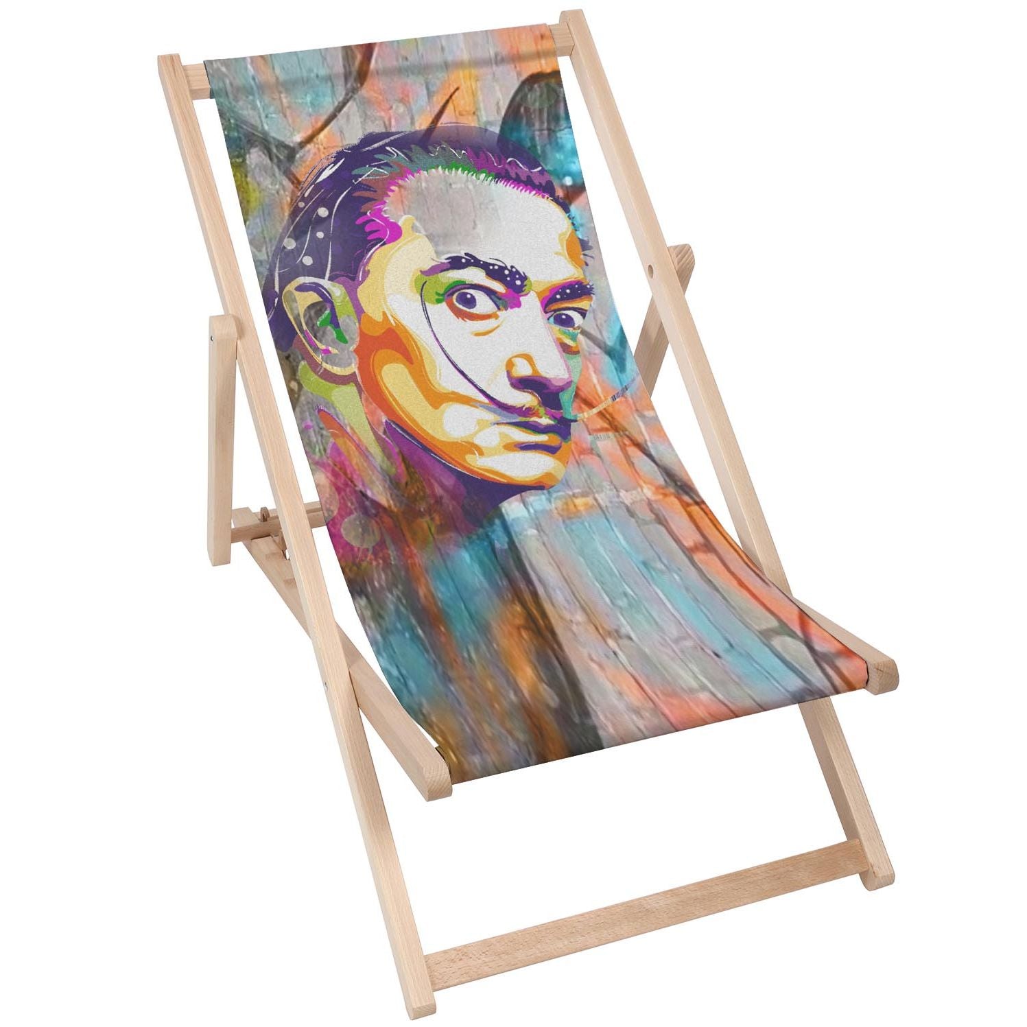 Stolik drewniany Dali Colourful-50x50 CM