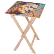 Stolik drewniany Dali Colourful-50x50 CM