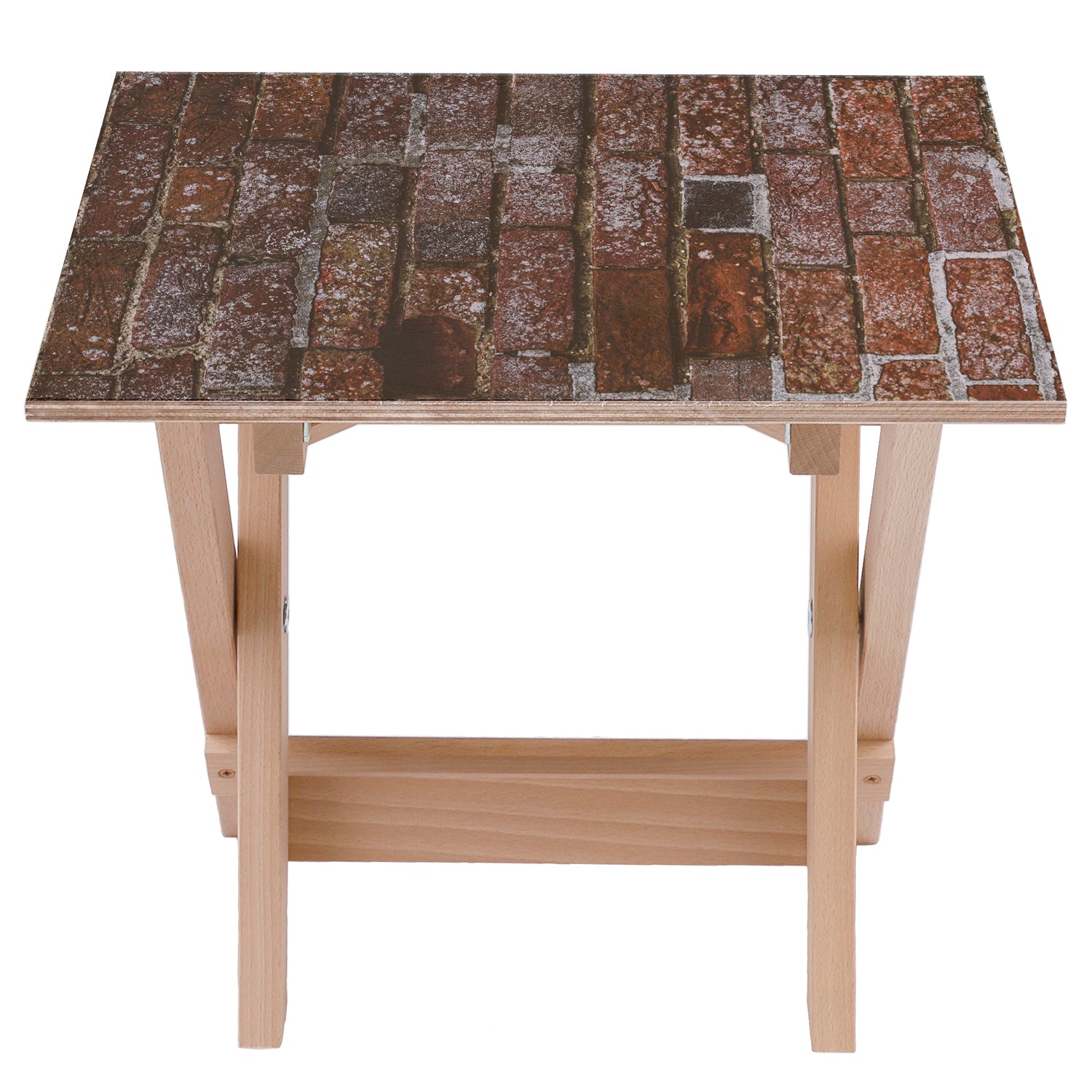 Stolik drewniany Dark Brick-50x50 CM