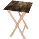 Stolik drewniany Dark Wall-50x50 CM