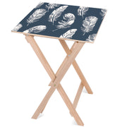 Wooden Table Large White Feathers-30x40 CM