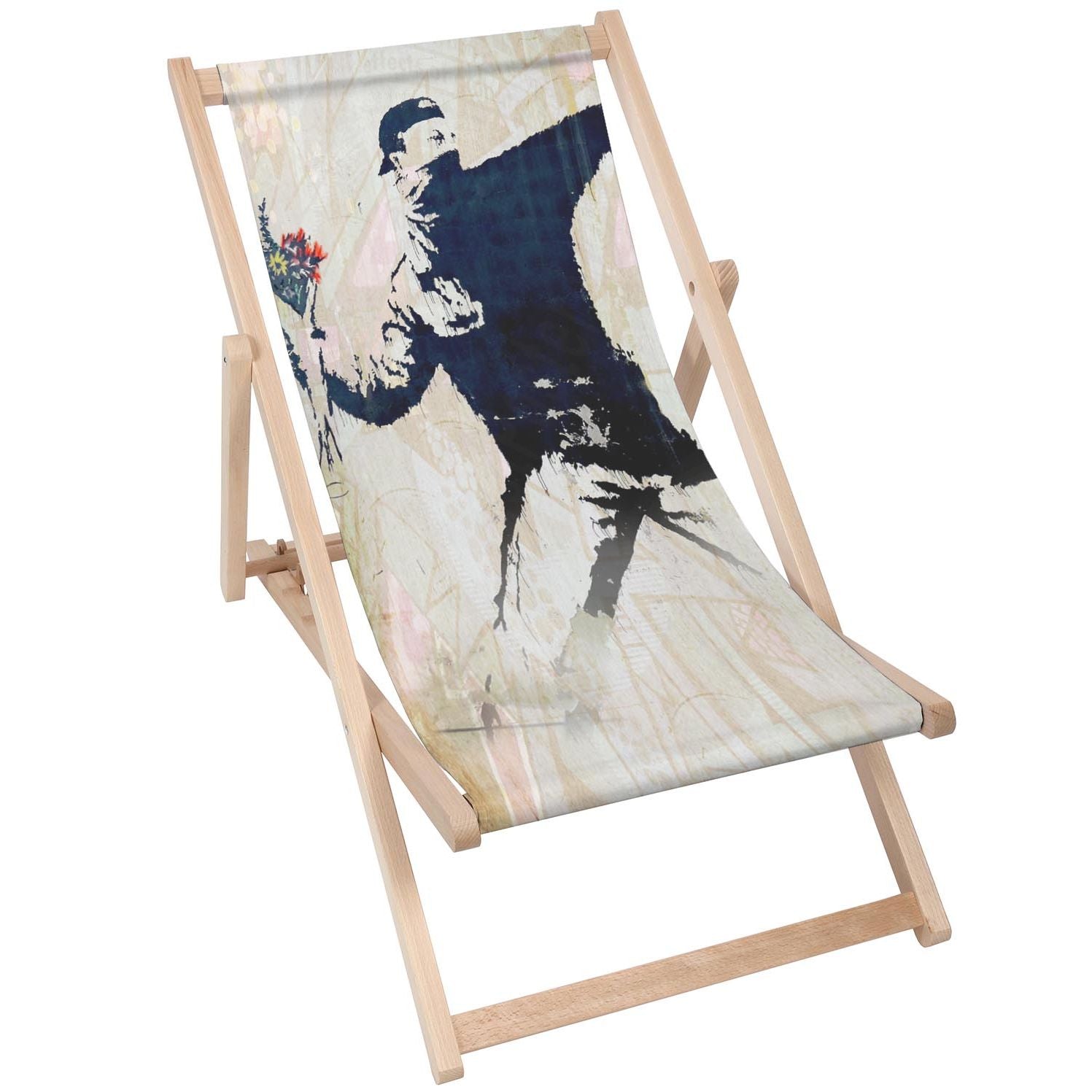 Holztisch Blumenbomber-50x50 CM