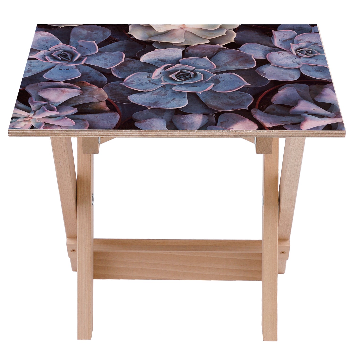 Stolik drewniany Flower-50x50 CM