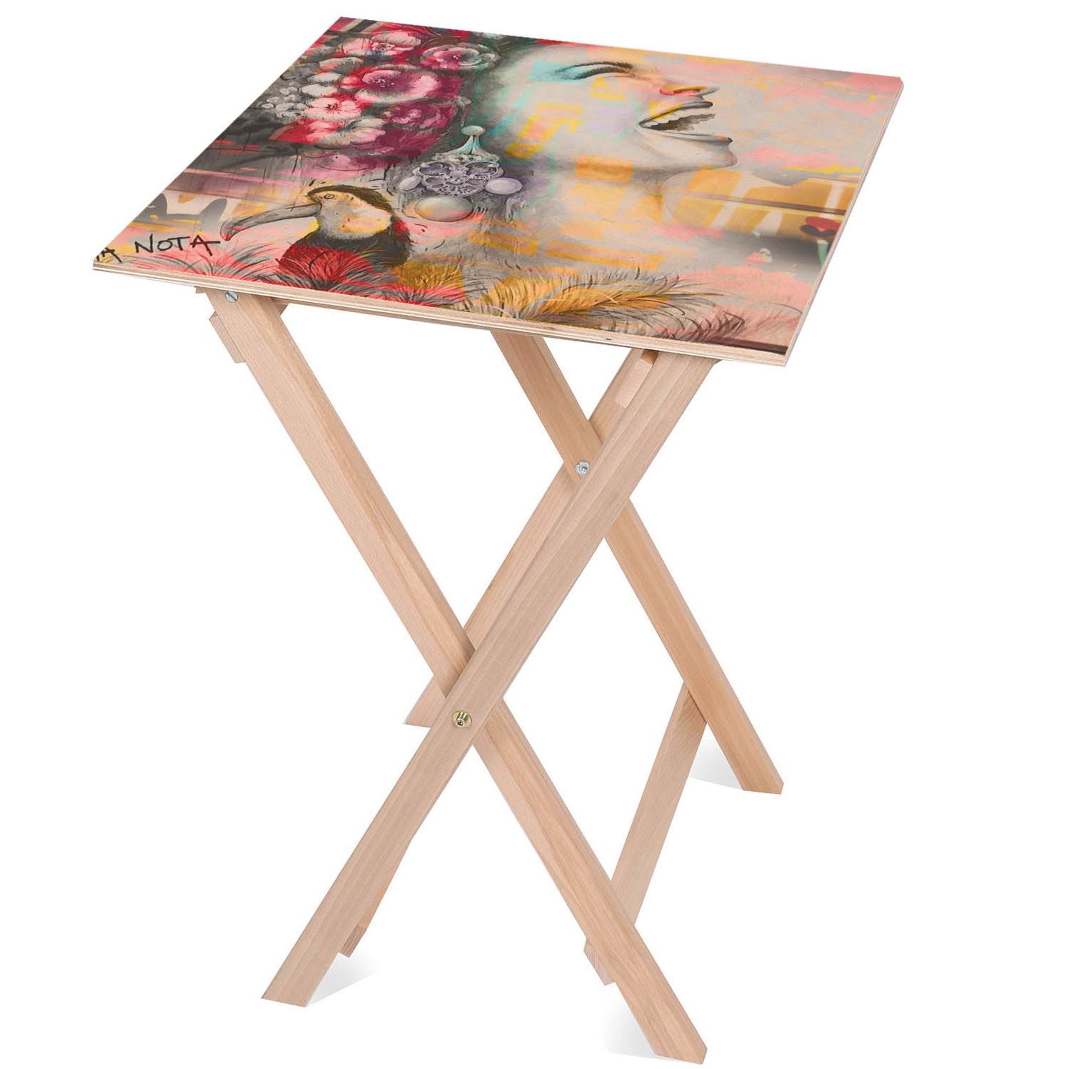 Stolik drewniany Happines-50x50 CM