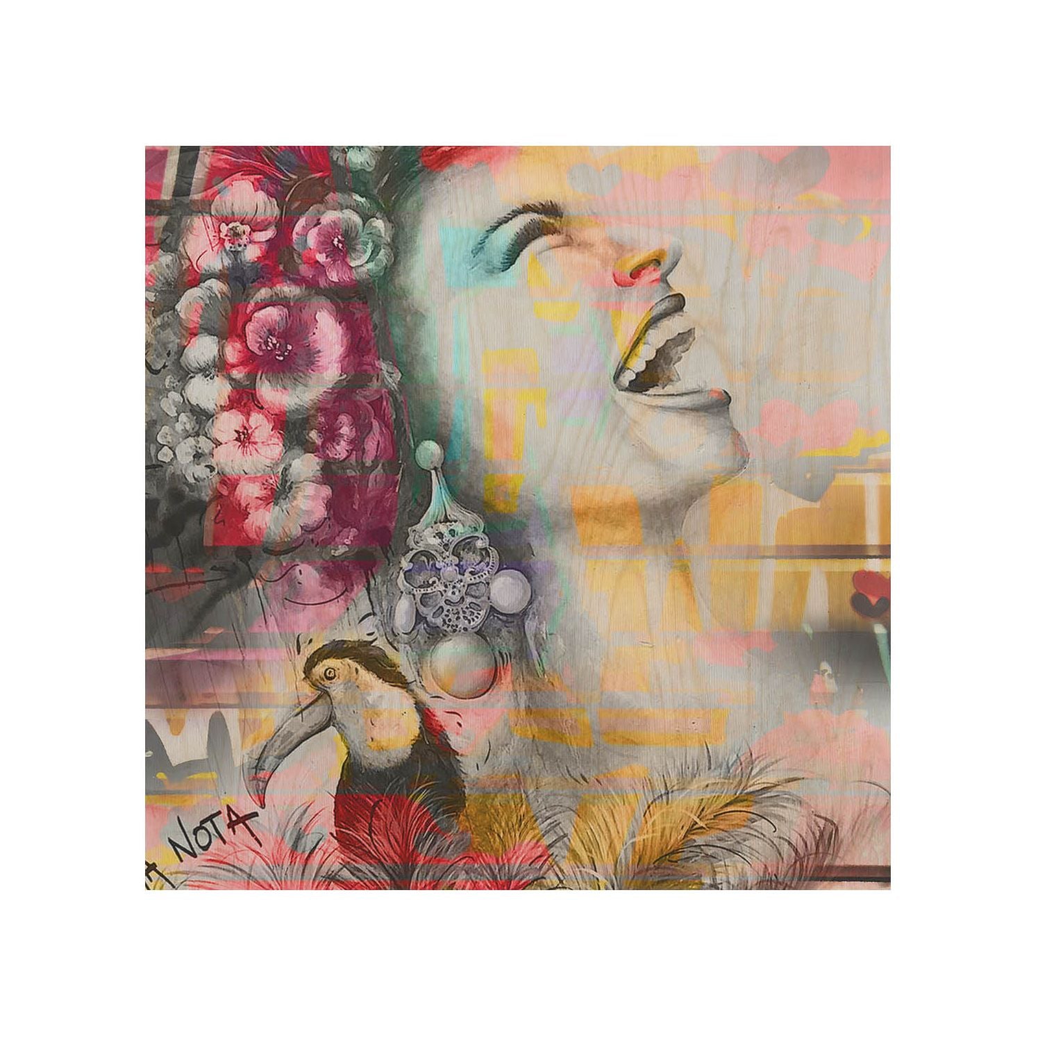Stolik drewniany Happines-50x50 CM