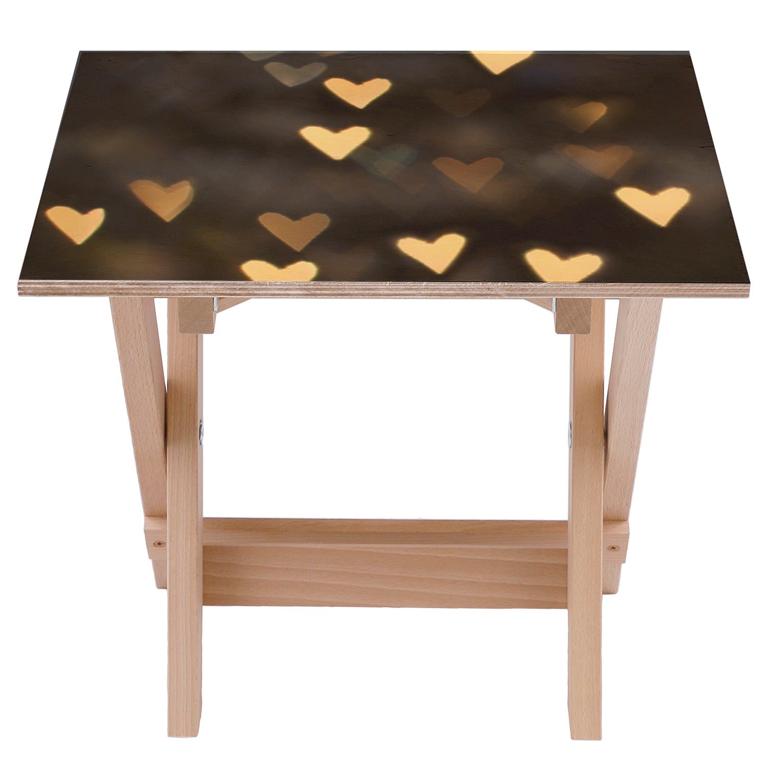 Stolik drewniany Heart-50x50 CM