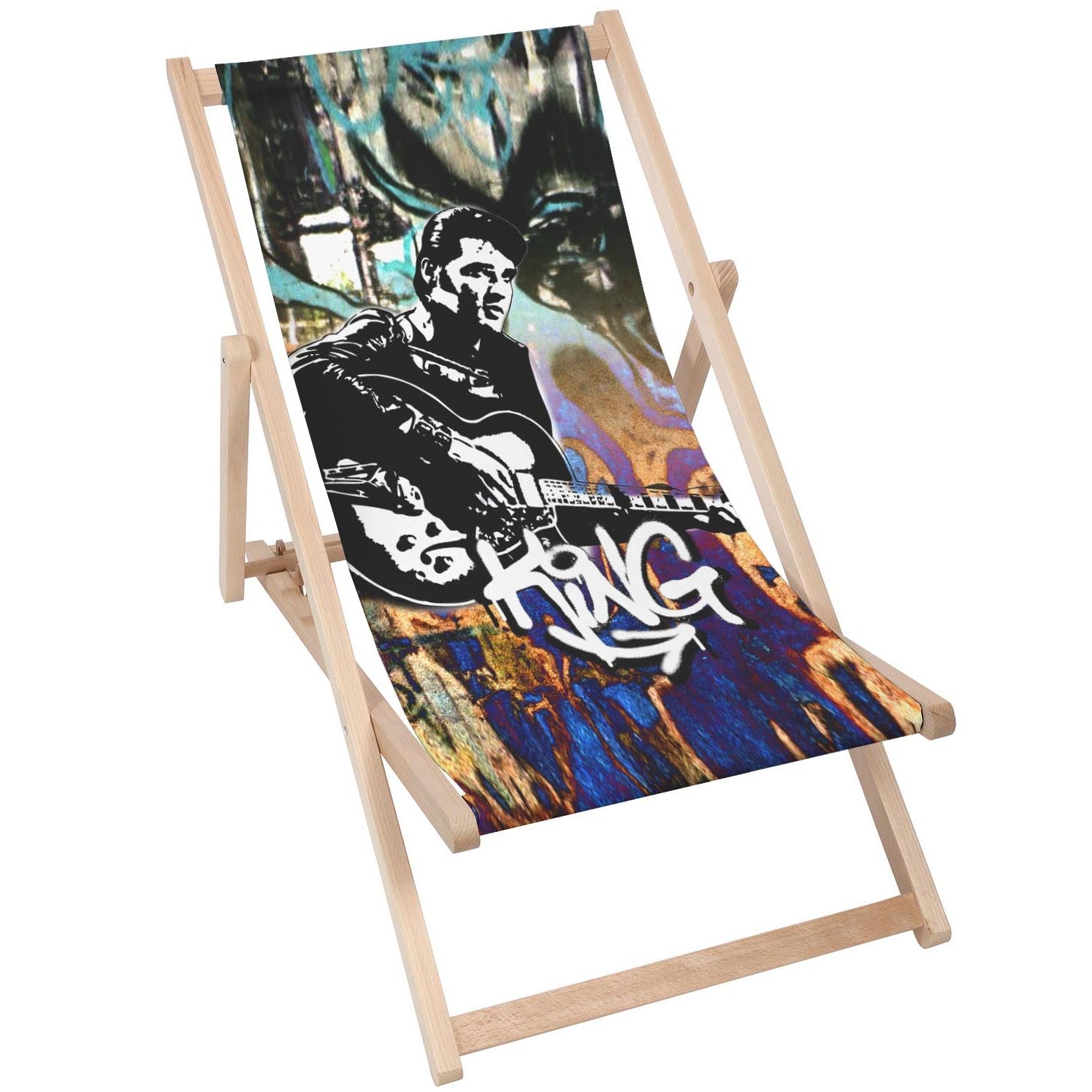 Stolik drewniany King Elvis-50x50 CM