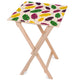Drevený stolík Colorful Feathers