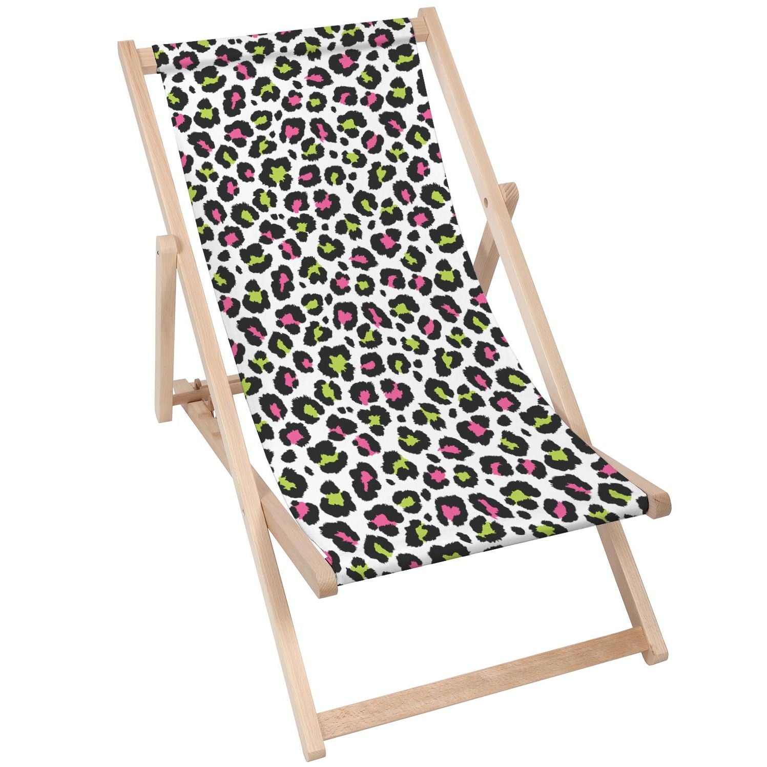 Stolik drewniany Leopard Colourful-50x50 CM