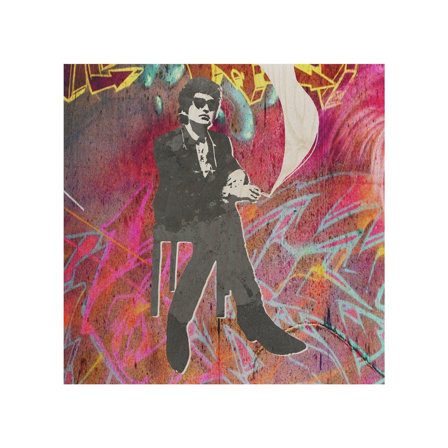 Stolik drewniany Man In Black-30x40 CM
