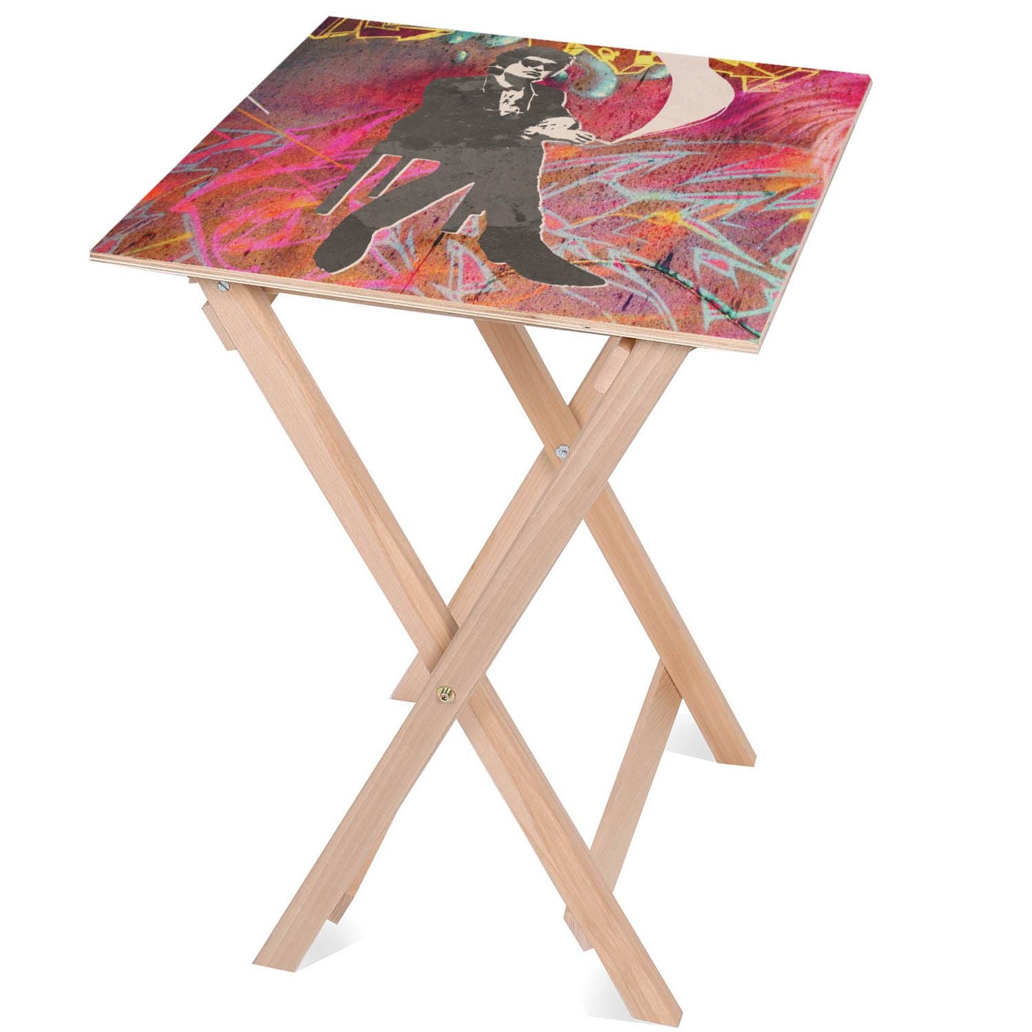 Stolik drewniany Man In Black-30x40 CM