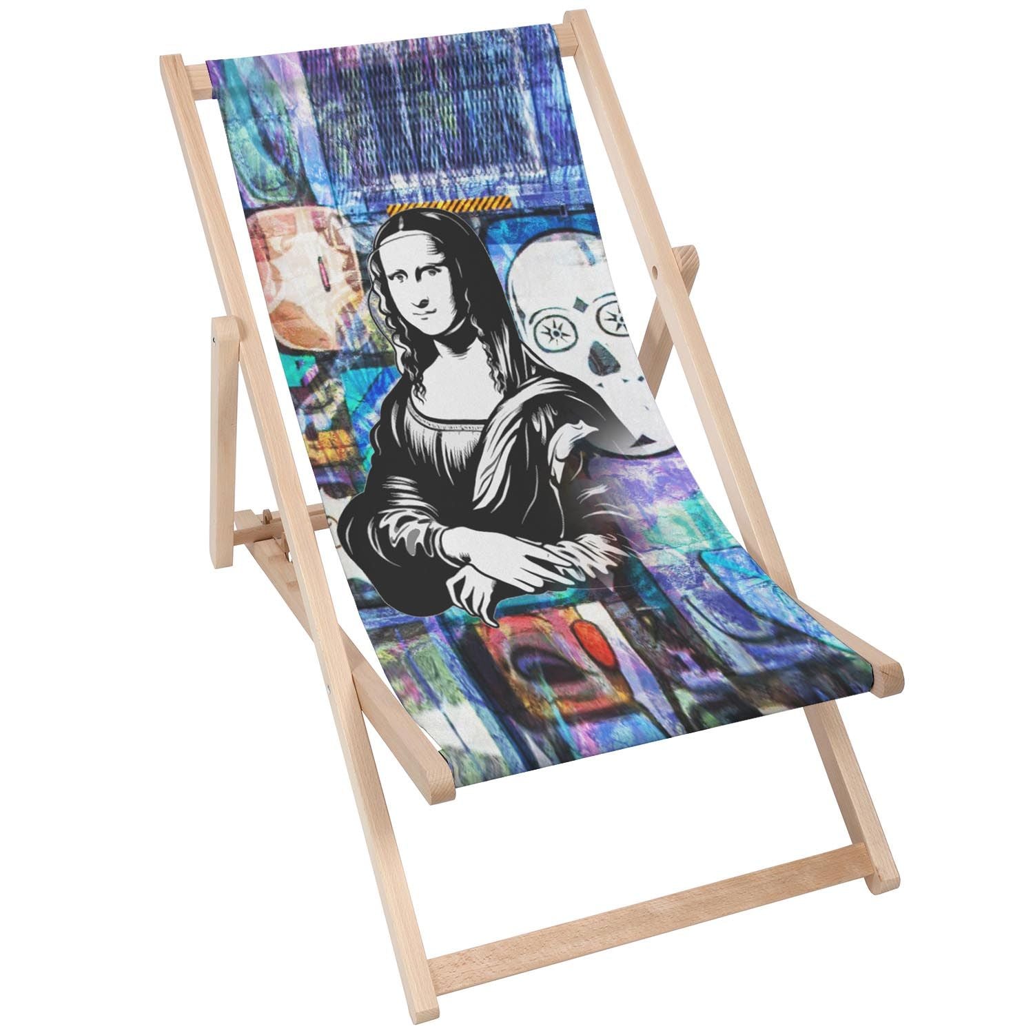 Stolik drewniany Mona Lisa Black-30x40 CM