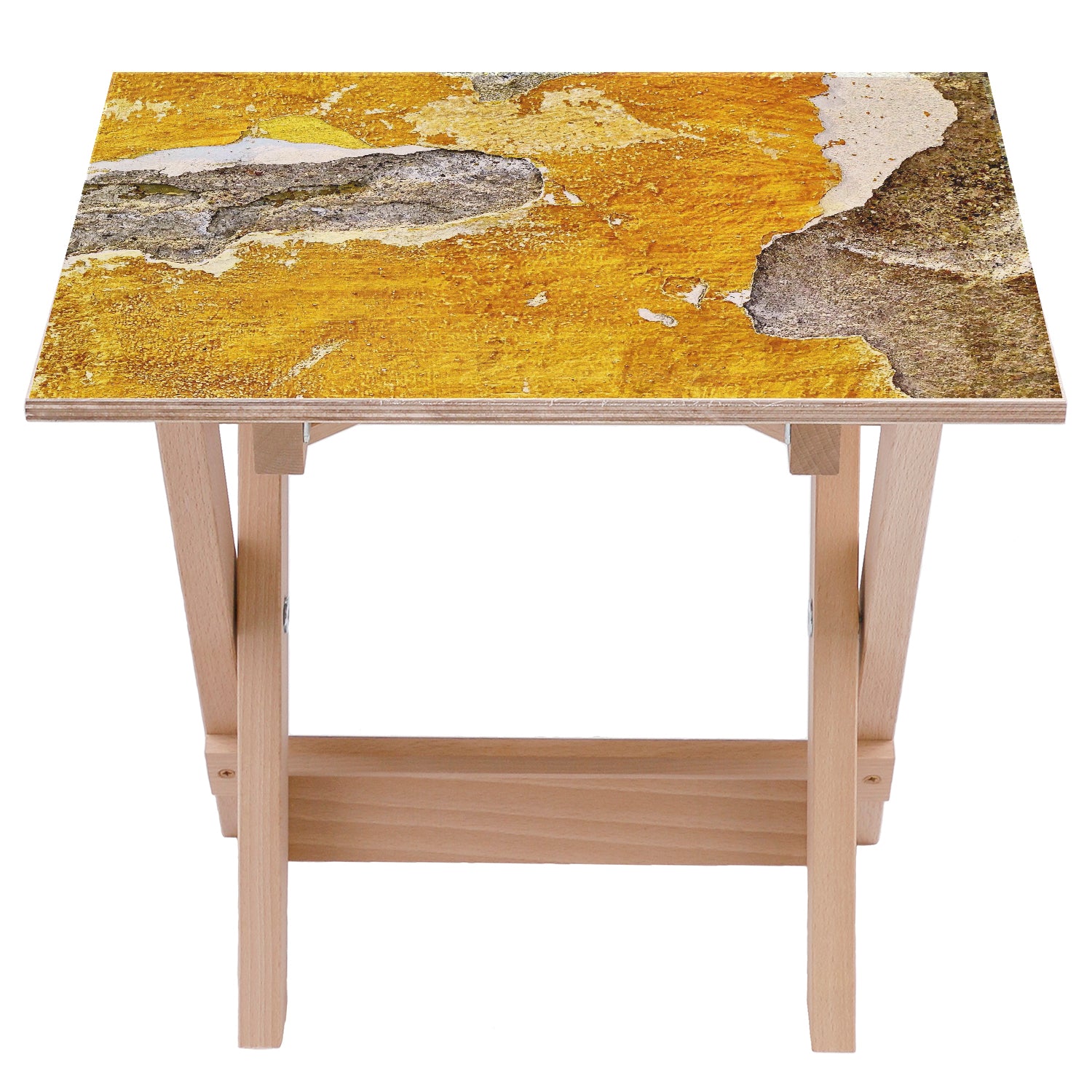 Stolik drewniany Orange Wall-50x50 CM