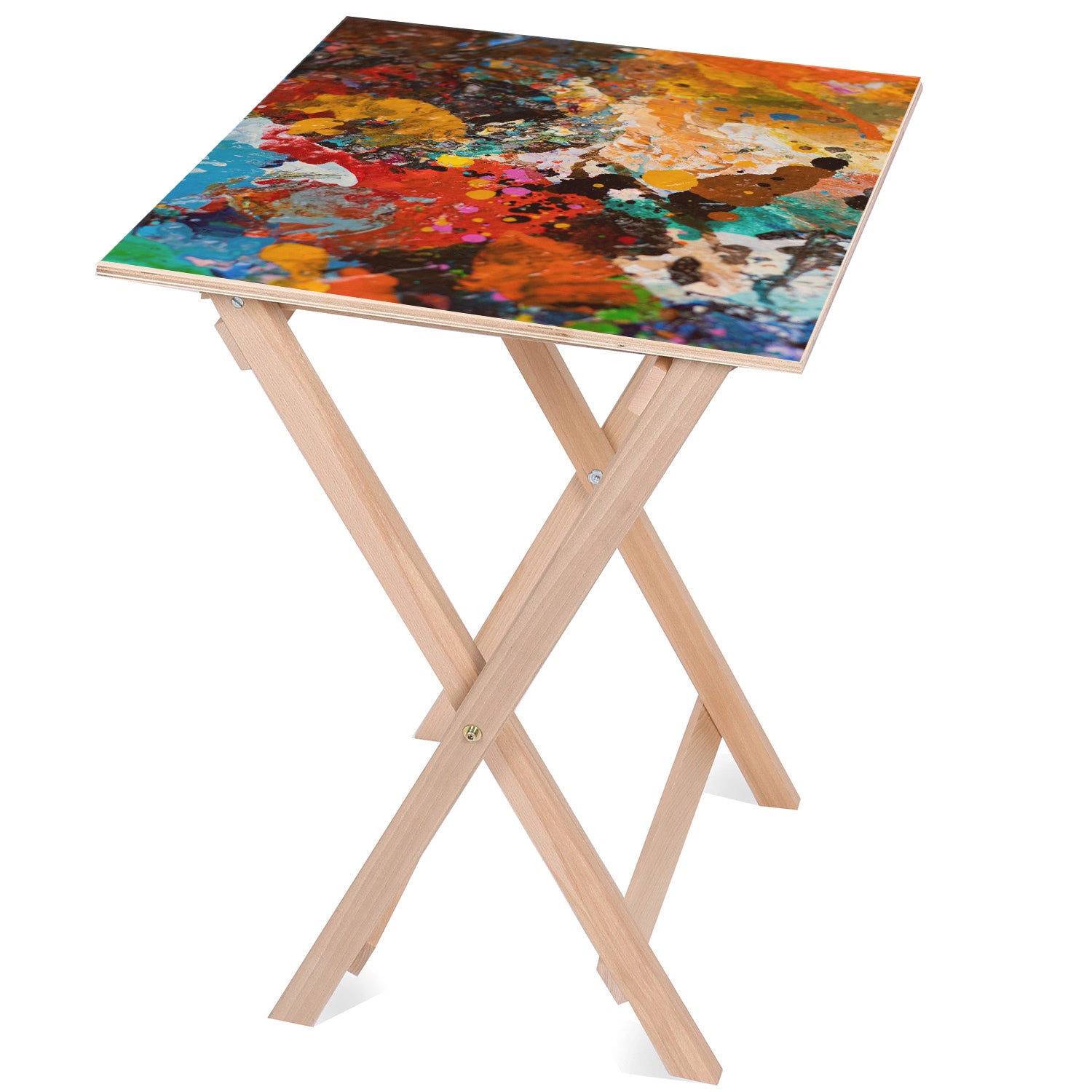 Stolik drewniany Paint-30x40 CM