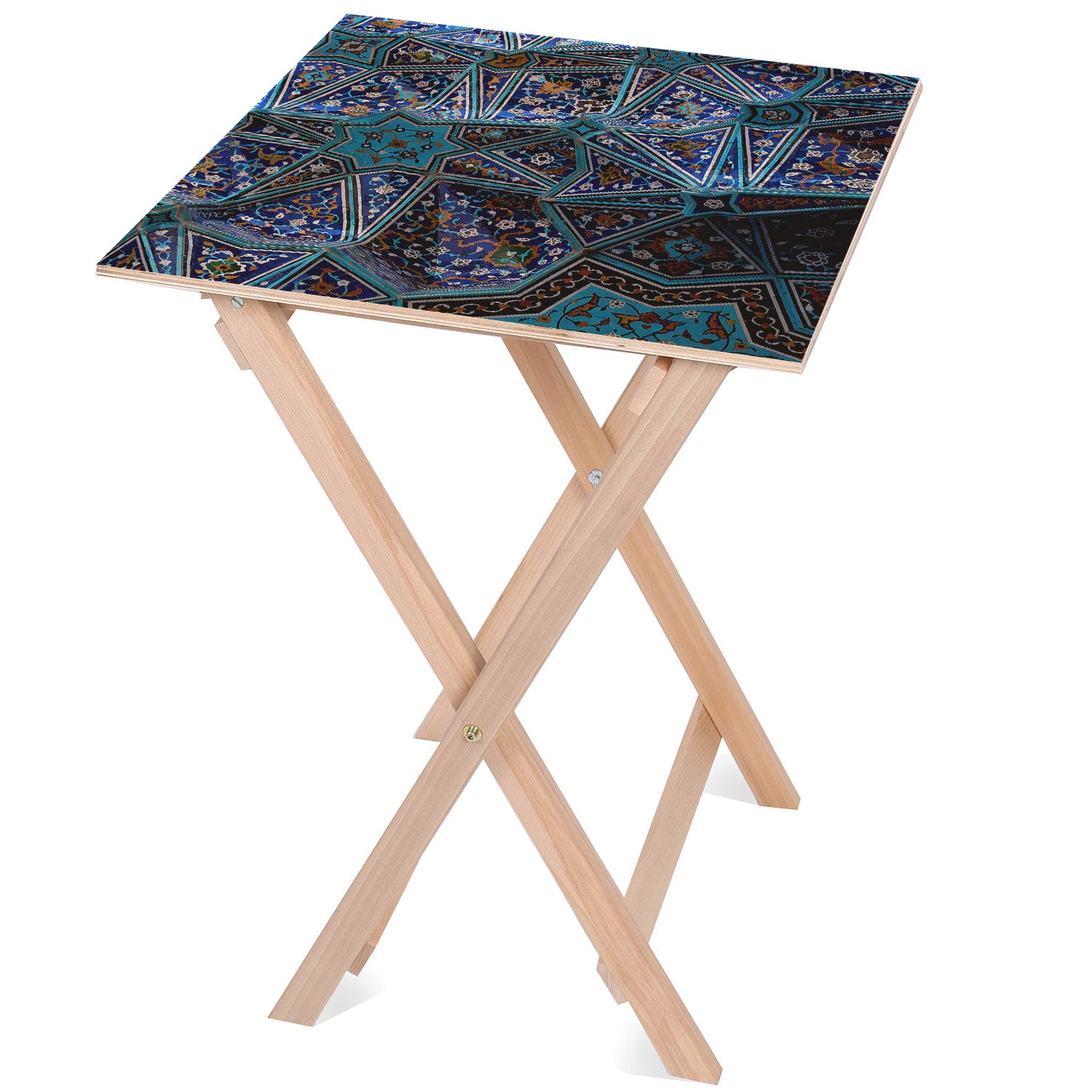 Stolik drewniany Pattern Star-30x40 CM