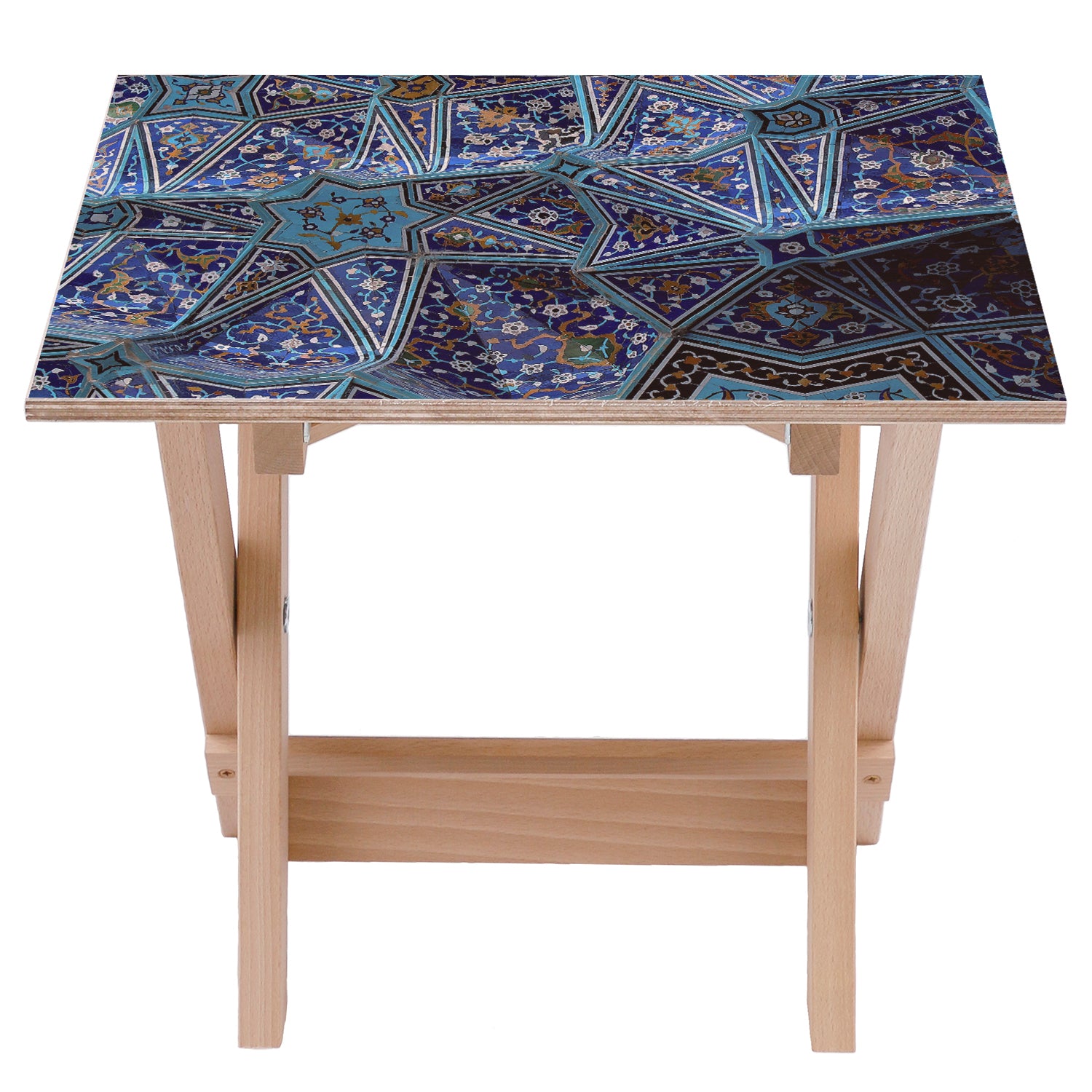 Stolik drewniany Pattern Star-30x40 CM