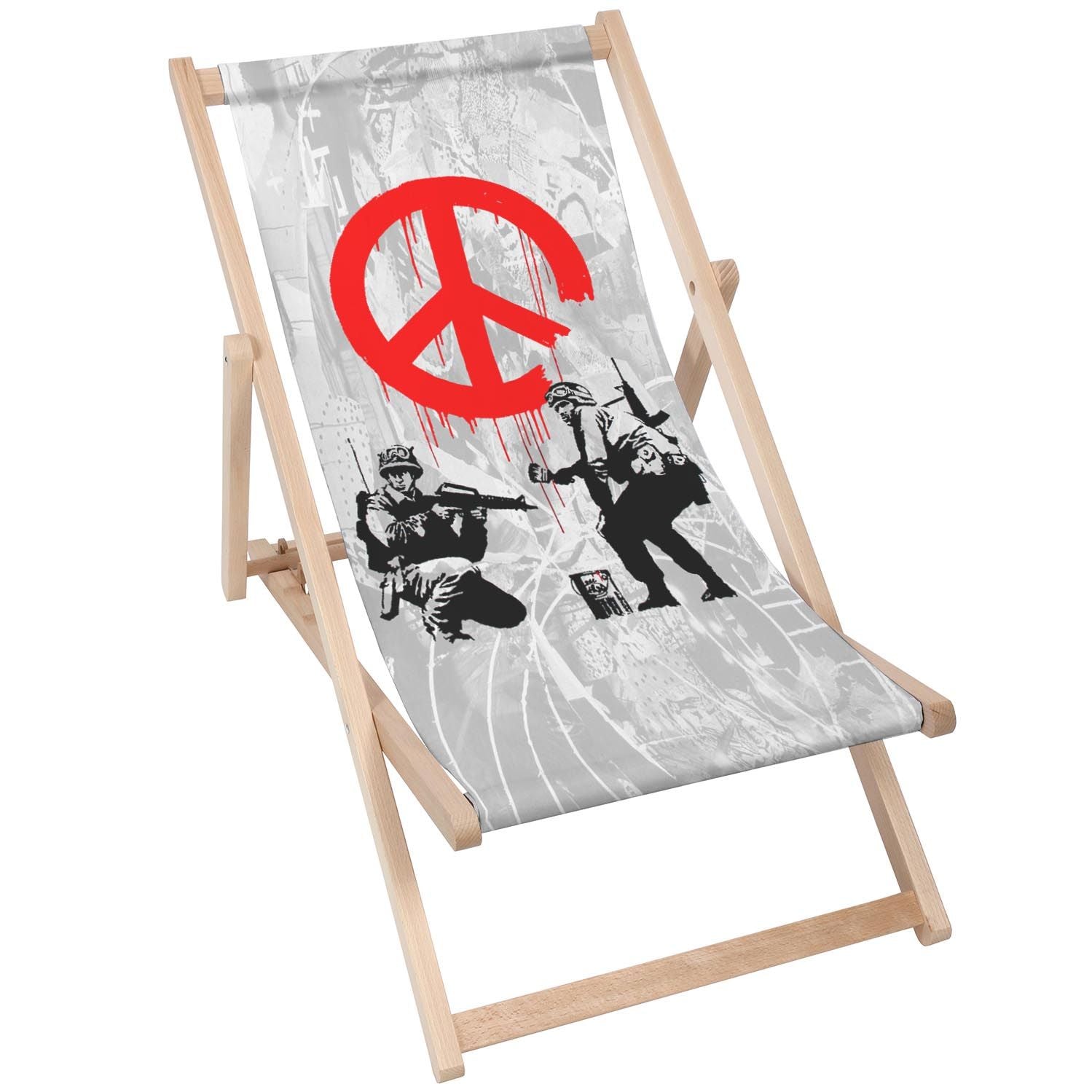 Stolik drewniany Peace Soldiers-30x40 CM