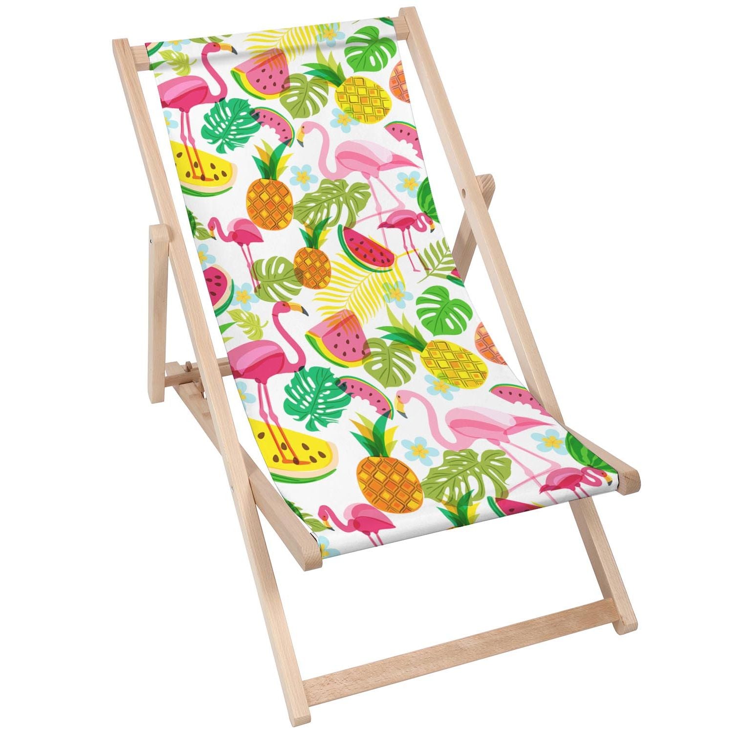 Stolik drewniany Pink Flamingo-50x50 CM