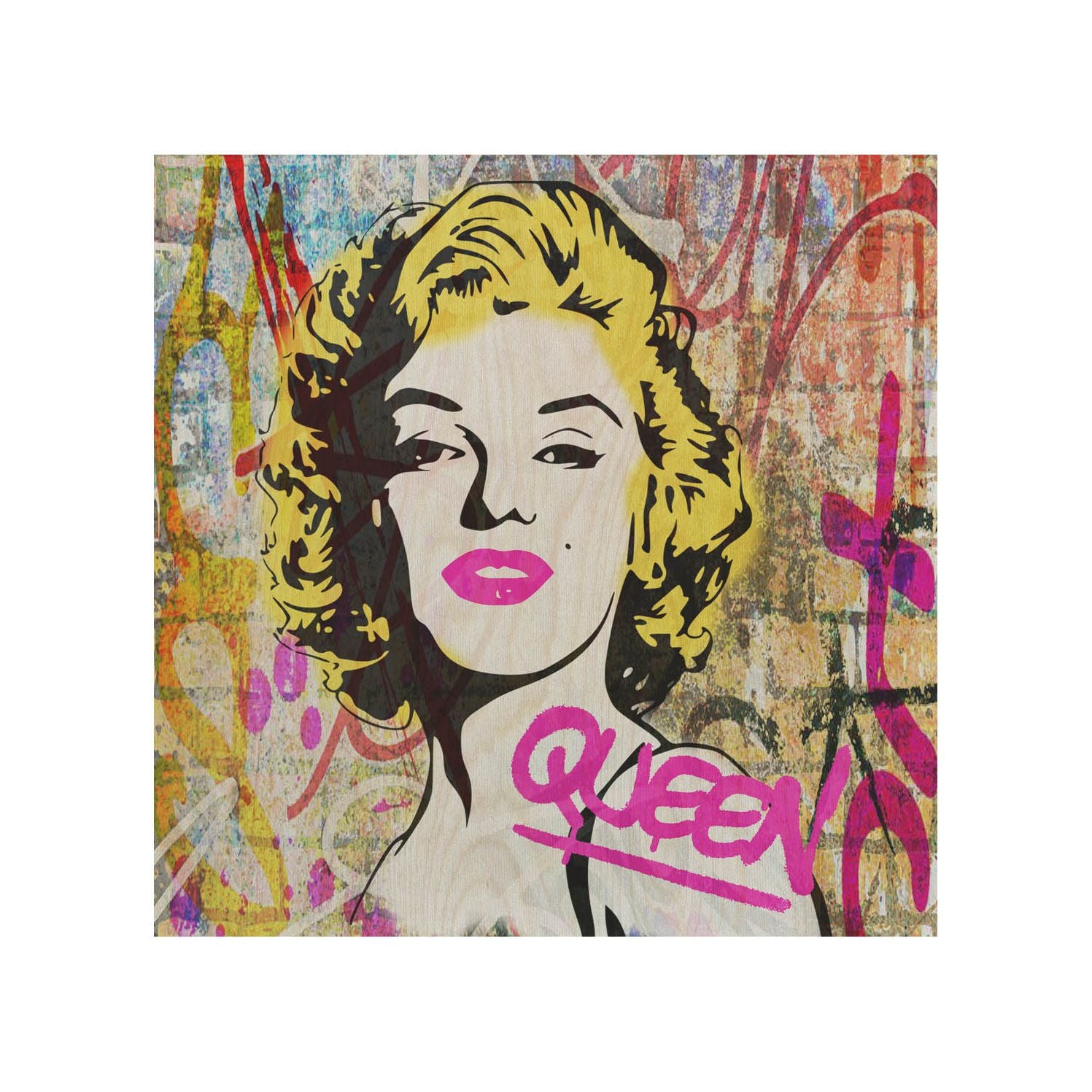 Wooden Table Queen Marilyn-30x40 CM
