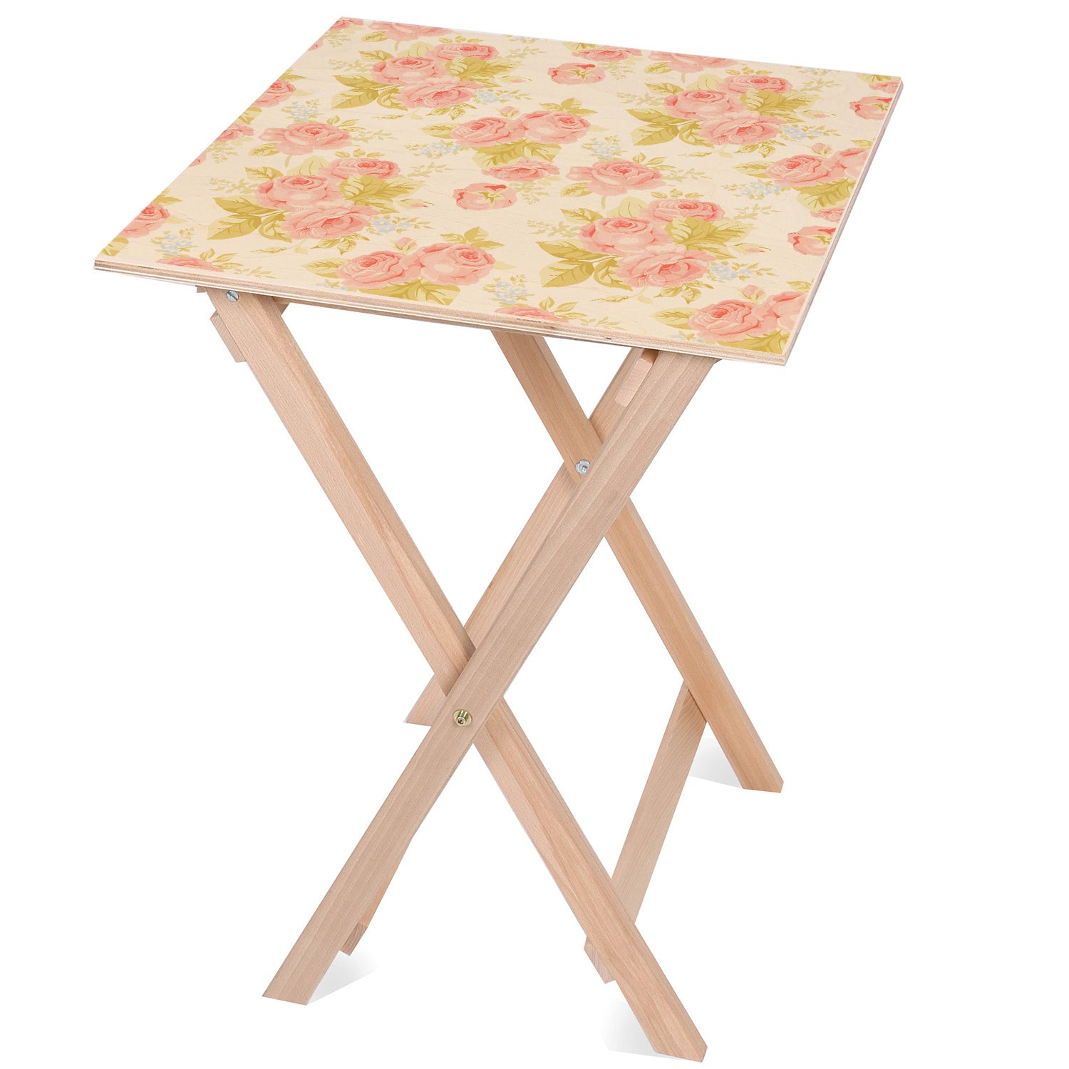 Stolik drewniany Roses-50x50 CM