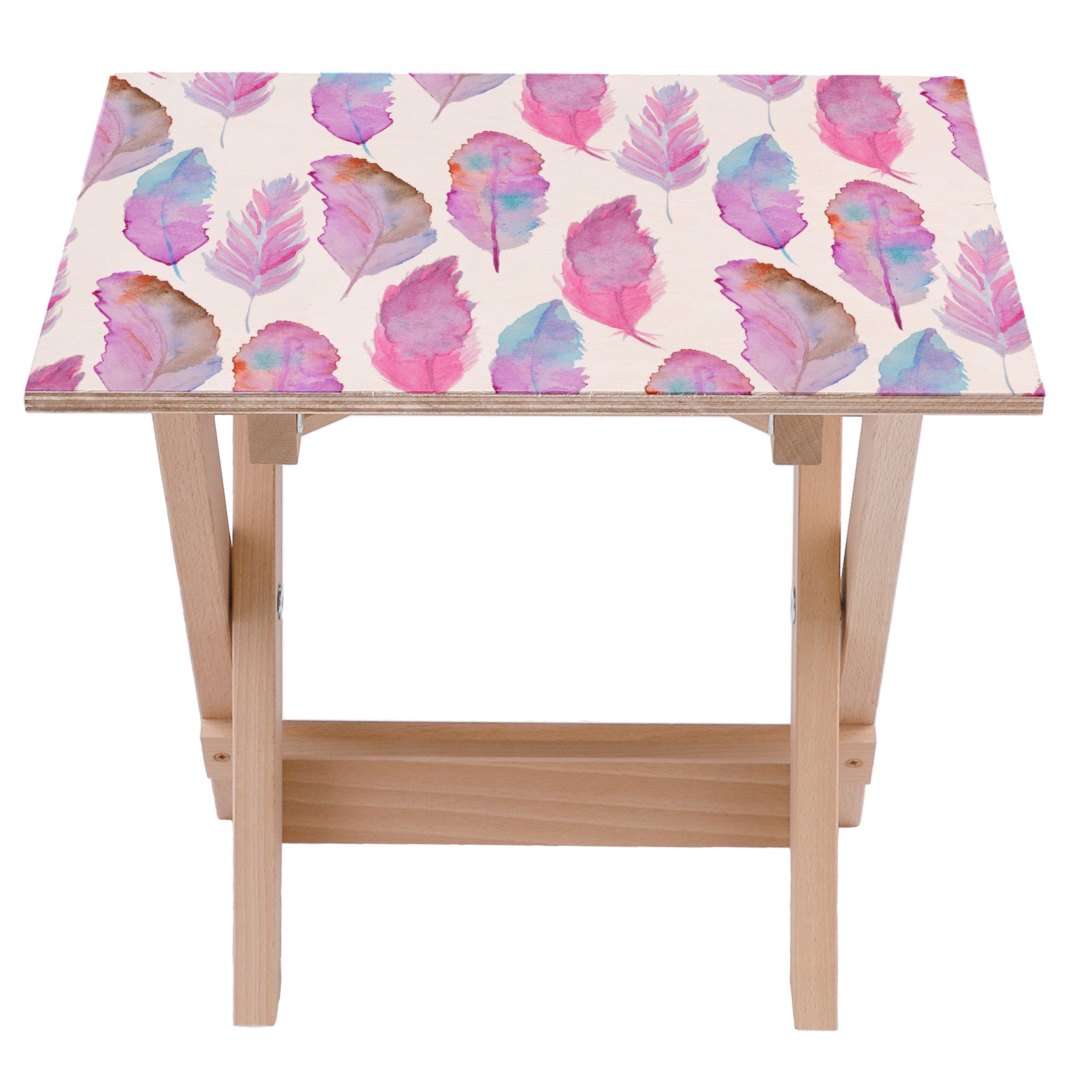 Holztisch Pink Watercolour-50x50 CM