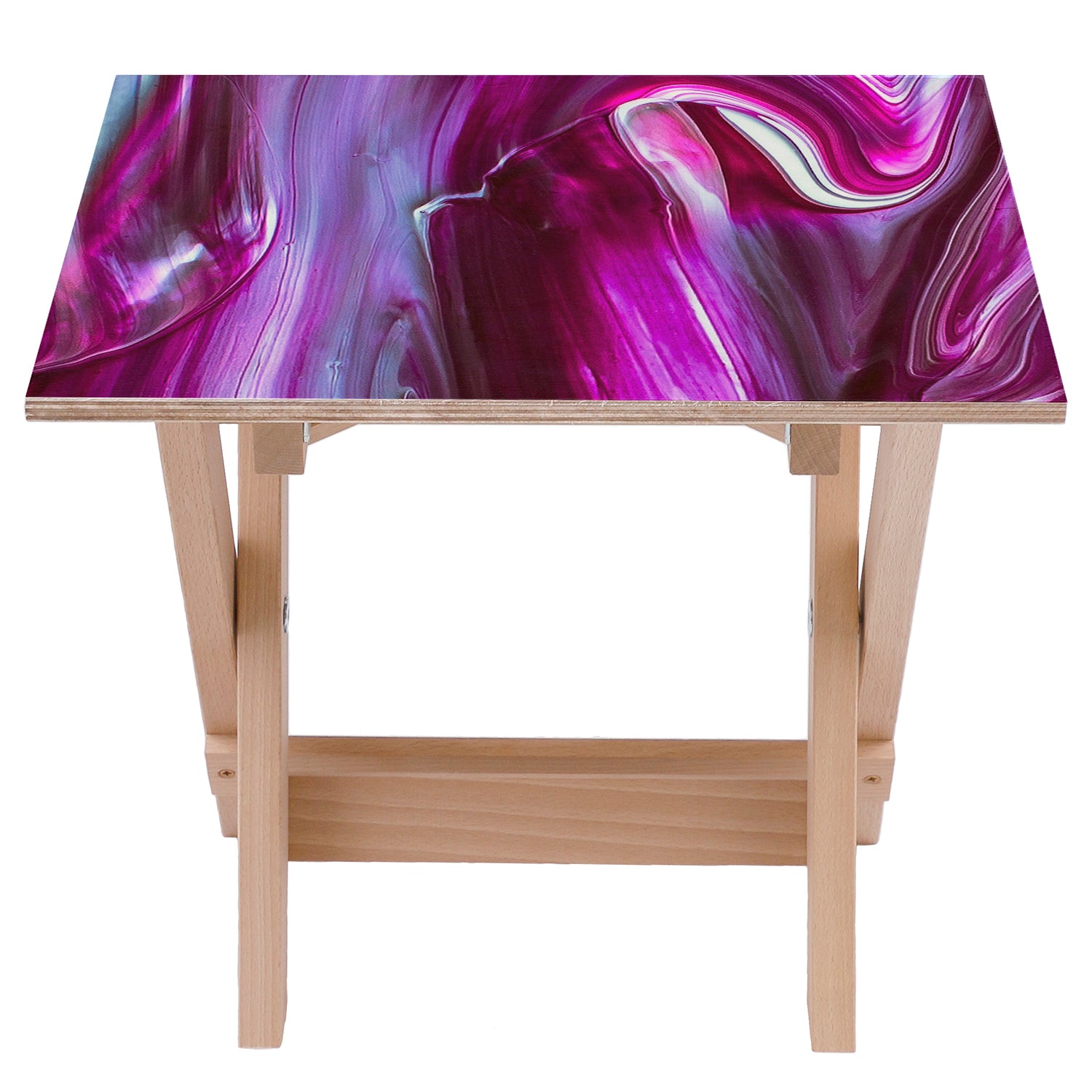 Holztisch Smudges-50x50 CM