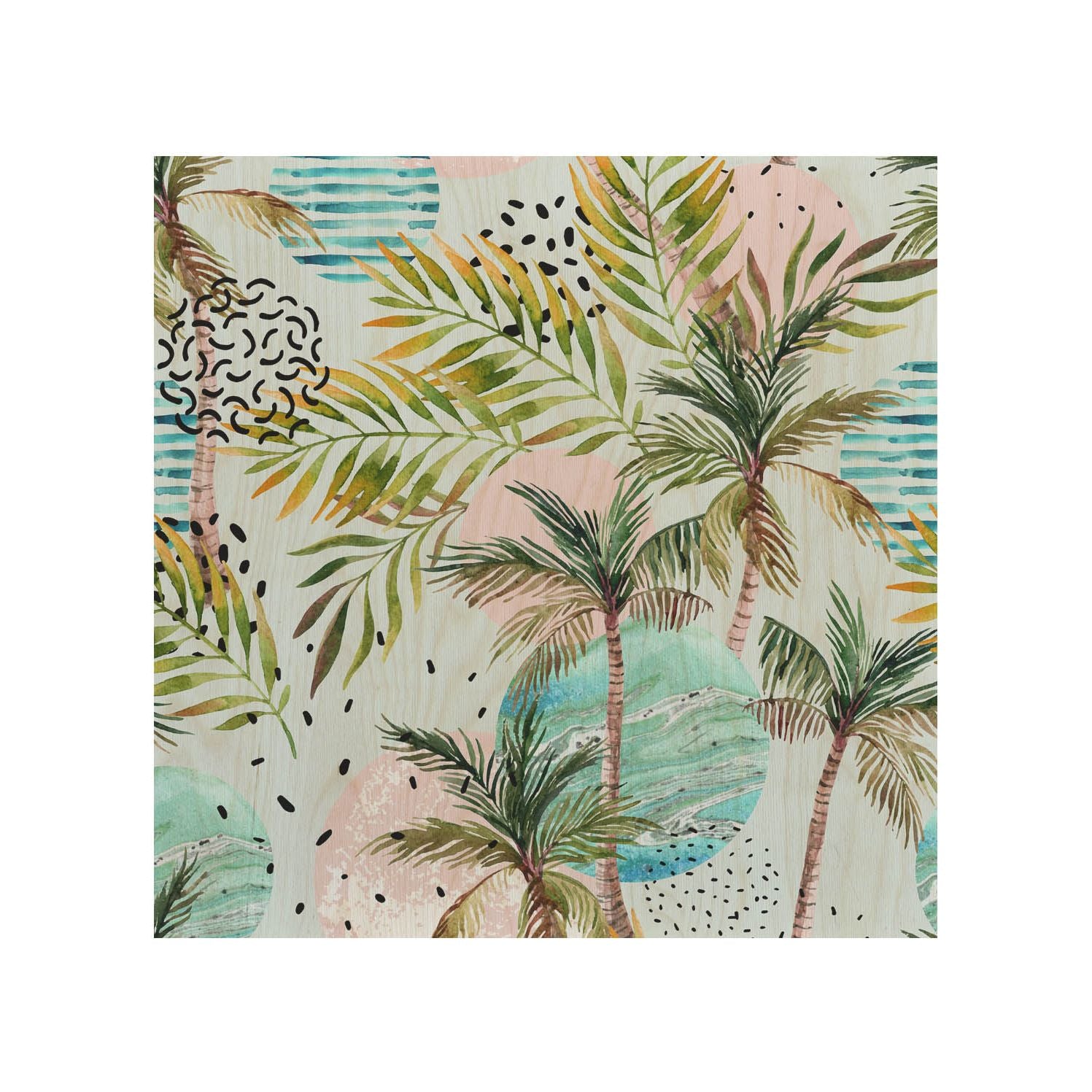 Stolik drewniany Summer Palm-50x50 CM