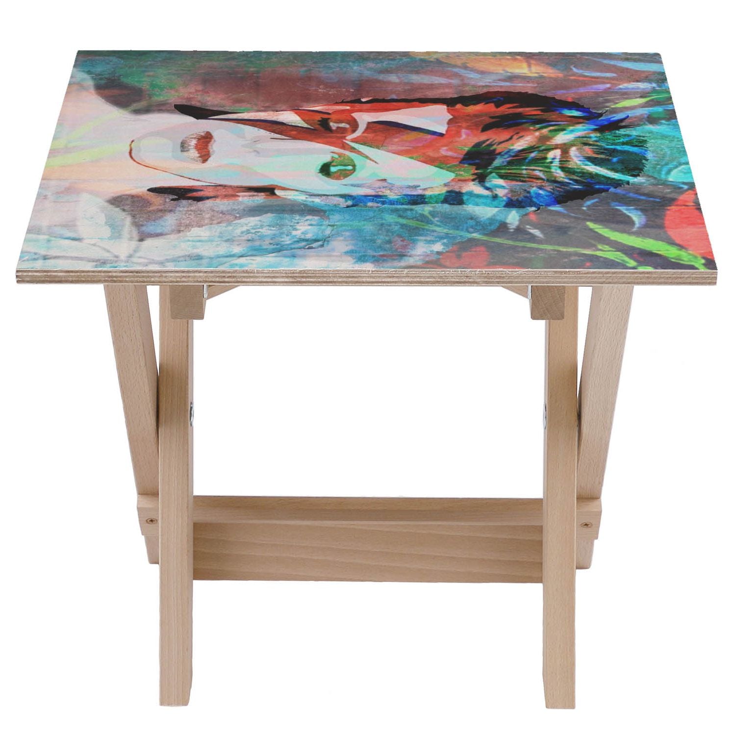 Stolik drewniany Tropical David-30x40 CM