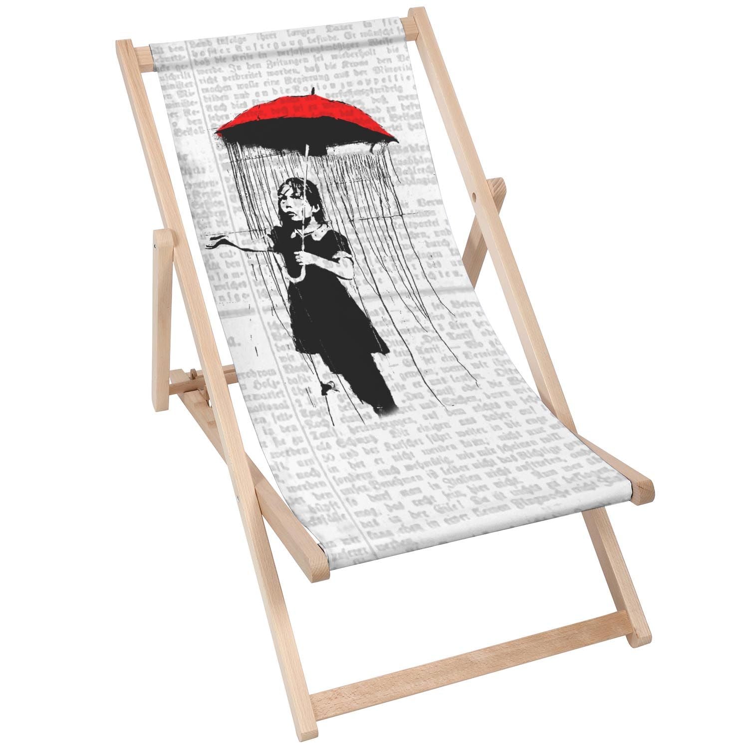 Drevený stolík Umbrella Girl-30x40 CM