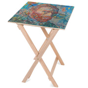 Stolik drewniany Van Gogh Blue-50x50 CM