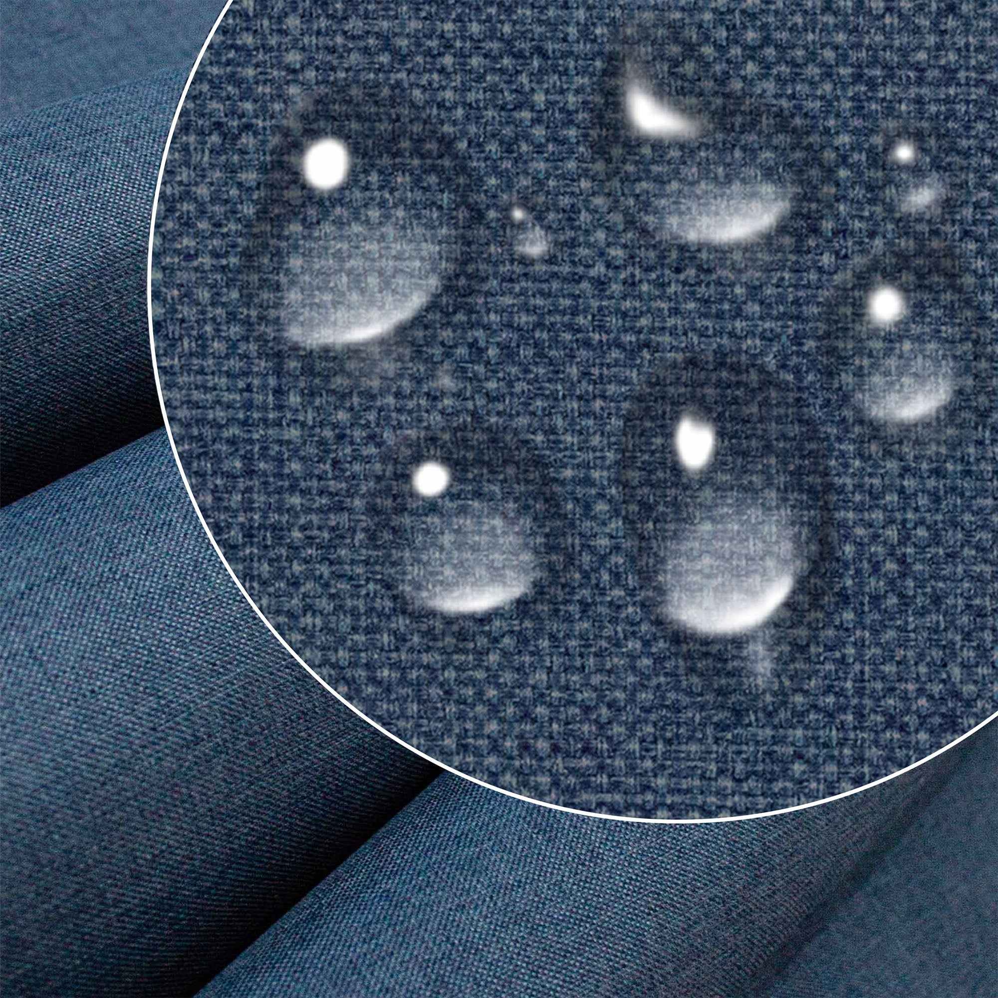 Stoff Leinenimitation Denim Dream