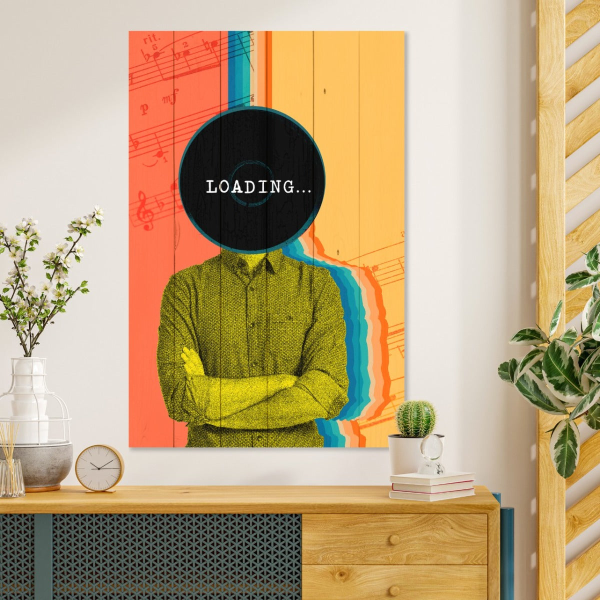 Obraz Wood Vintage Loading-70x90 cm
