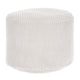 Runder Hocker Fußstütze Lincoln White Dove