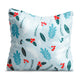 Polštář Winter Seamless Pattern s cesmínovými bobulemi - sametový