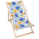 Leżak drewniany Yellow and Blue Flowers-S