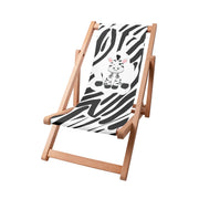 Leżak drewniany Zig zebra-M