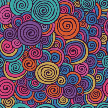 Tkanina Colourful Snails