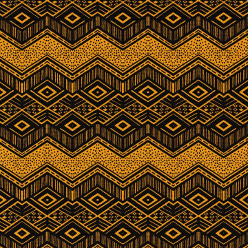 Tkanina Pattern Orange