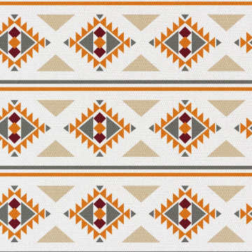 Tkanina Boho rhomboids
