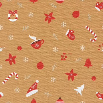 Tkanina Warm Christmas material