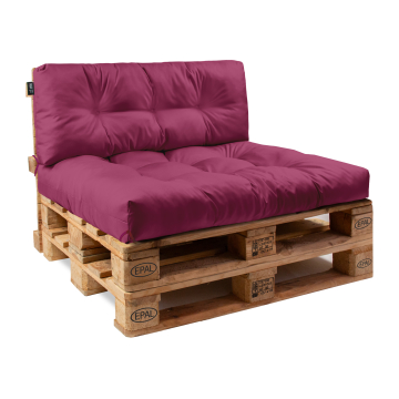 Komplet poduszek na paletę Burgundy