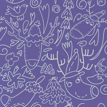 Tkanina Purple Christmas