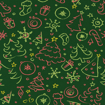 Tkanina Drawing Christmas trees