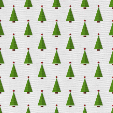 Tkanina Green Christmas trees
