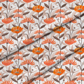Tkanina Orange Calendula