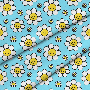 Tkanina Cartoon Daisy